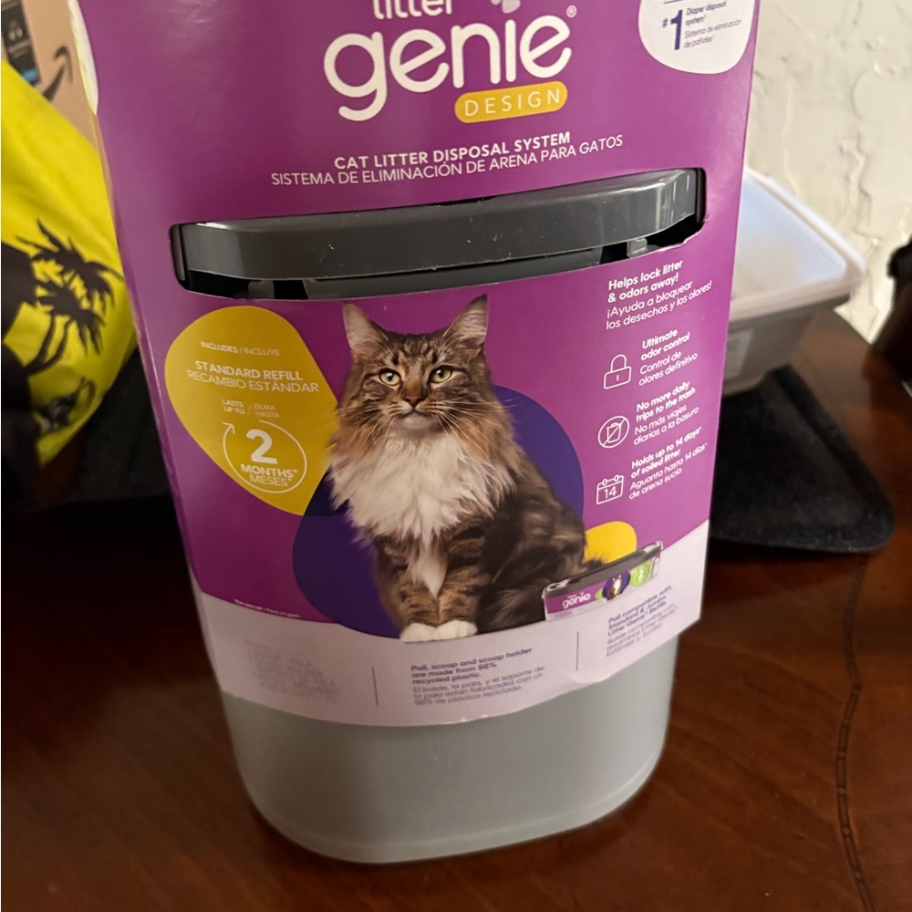 Design Cat Litter Disposal System - Purple and Gray